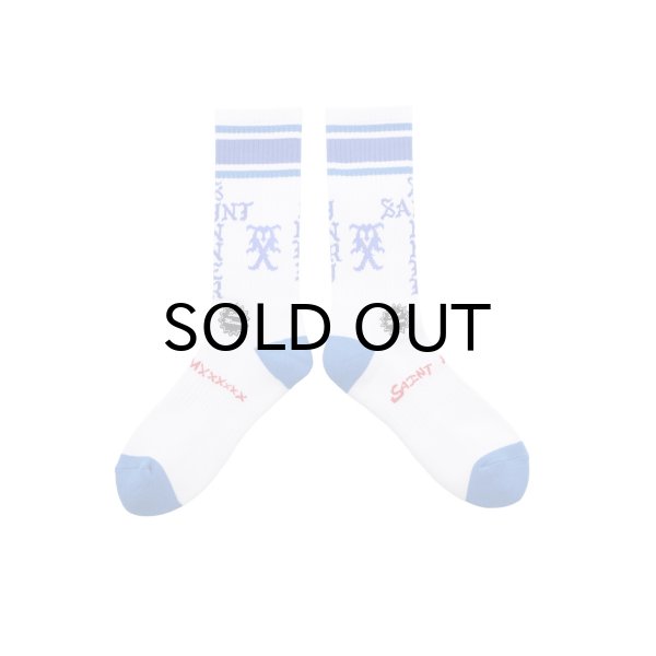 画像1: SAINT Mxxxxxx (SOCKS_SINNER) WHT-BLUE (1)