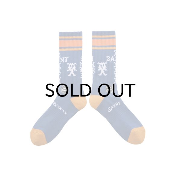 画像1: SAINT Mxxxxxx (SOCKS_SINNER) BLUE-ORANGE (1)