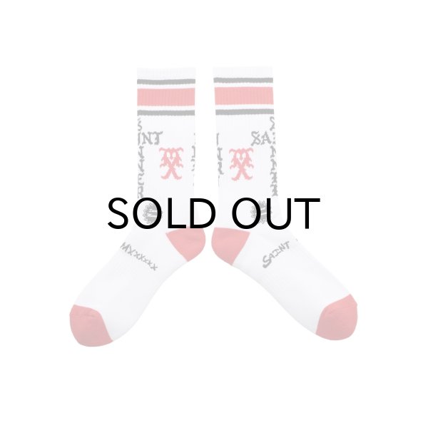 画像1: SAINT Mxxxxxx (SOCKS_SINNER) WHT-RED (1)