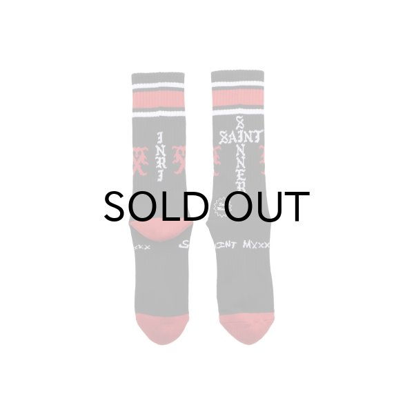 画像2: SAINT Mxxxxxx (SOCKS_SINNER) BLK-RED (2)