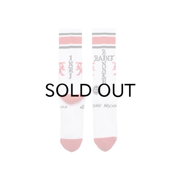 画像2: SAINT Mxxxxxx (SOCKS_SINNER) WHT-RED (2)
