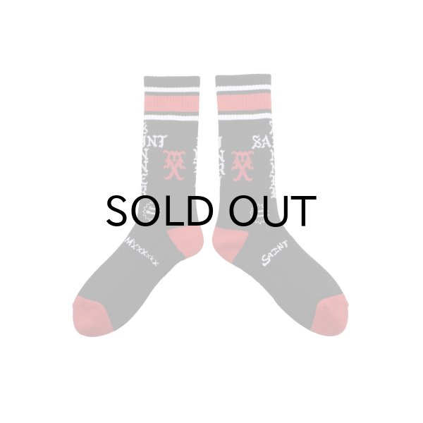 画像1: SAINT Mxxxxxx (SOCKS_SINNER) BLK-RED (1)