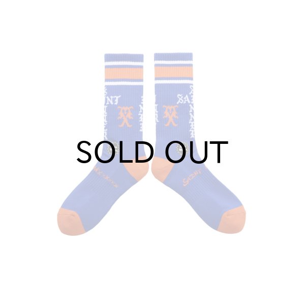 画像1: SAINT Mxxxxxx (SOCKS_SINNER) BLUE-ORANGE-WHT (1)