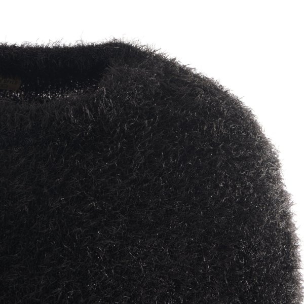 画像2: SAINT Mxxxxxx (CREW NECK KNIT_GLITTER) BLACK (2)