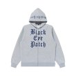 画像1: BLACK EYE PATCH (STACKED OE LOGO ZIP HOODIE) H.GRAY (1)