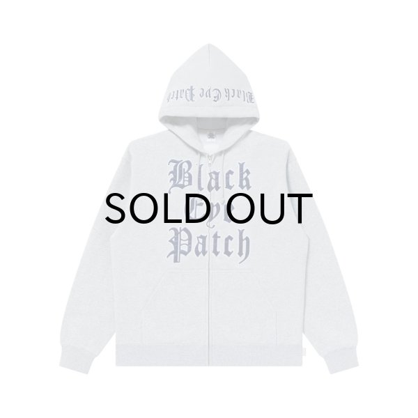 画像1: BLACK EYE PATCH (STACKED OE LOGO ZIP HOODIE) H.GRAY (1)