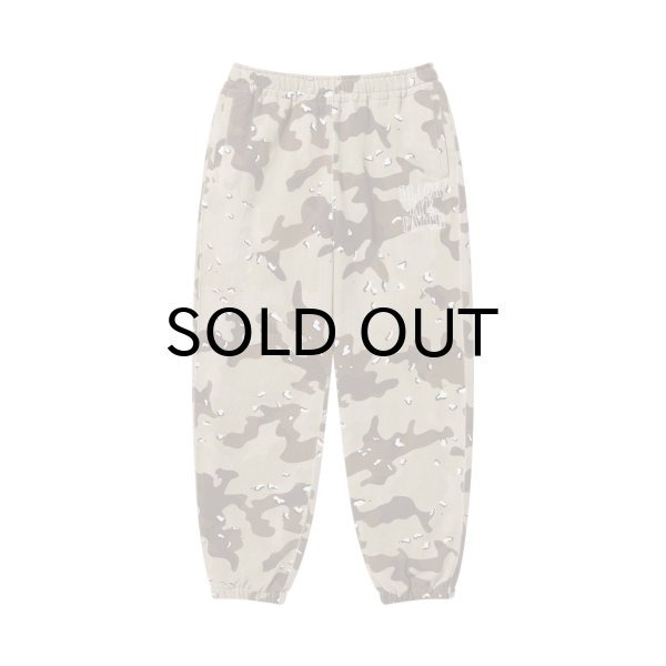 画像1: BLACK EYE PATCH (STENCIL LOGO EMBROIDERED SWEAT PANTS) D.CAMO (1)