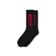 画像1: BLACK EYE PATCH (HWC SOCKS) BLACK (1)