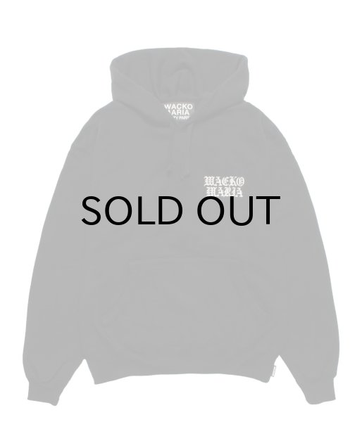 画像2: WACKO MARIA (HEAVY WEIGHT PULLOVER HOODED SWEAT SHIRT TYPE-2) BLACK (2)