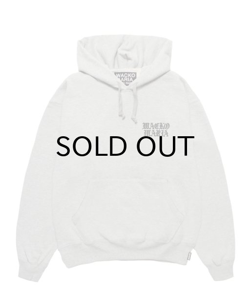 画像2: WACKO MARIA (HEAVY WEIGHT PULLOVER HOODED SWEAT SHIRT TYPE-2) GRAY (2)