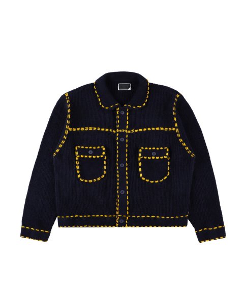 画像1: PHINGERIN (PG1 KNIT) NAVY (1)