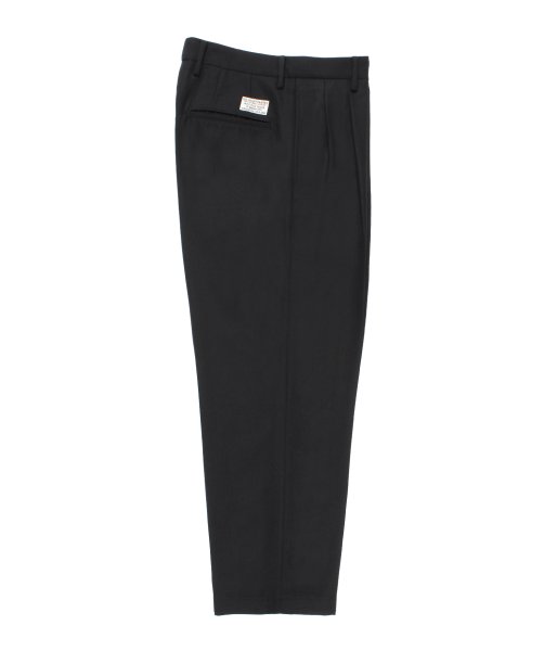 画像1: WACKO MARIA (DOUBLE PLEATED CHINO TROUSERS TYPE-2) BLACK (1)