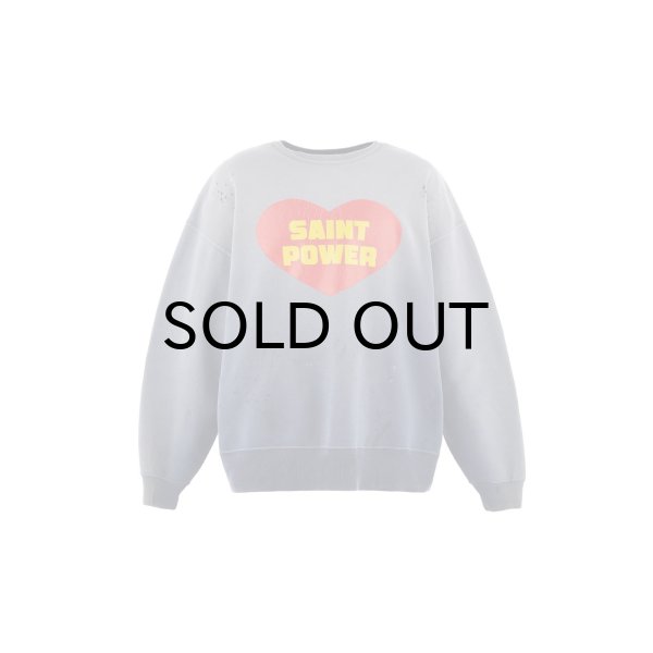 画像1: SAINT Mxxxxxx (CREW NECK SWEAT_SAINT POWER) NAVY (1)