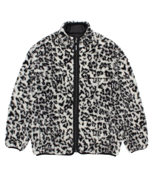 画像1: WACKO MARIA (REVERSIBLE LEOPARD BOA JACKET) WHITE (1)