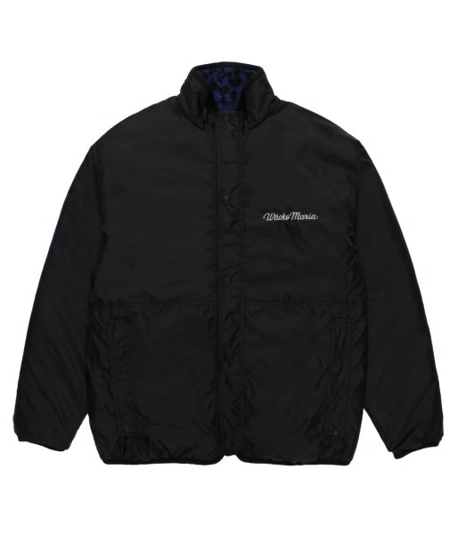 画像2: WACKO MARIA (REVERSIBLE LEOPARD BOA JACKET) BLUE (2)