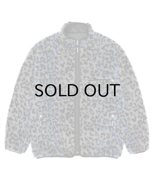 画像1: WACKO MARIA (REVERSIBLE LEOPARD BOA JACKET) GRAY (1)