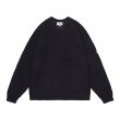 画像1: C.E (RAGLAN SLEEVE COTTON KNIT) BLACK (1)