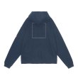 画像2: C.E (NECK SNAP DBL KNIT HOODY) NAVY (2)