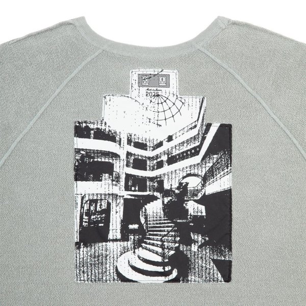 画像3: C.E (HALF PANEL RIB CREW NECK) KHAKI (3)
