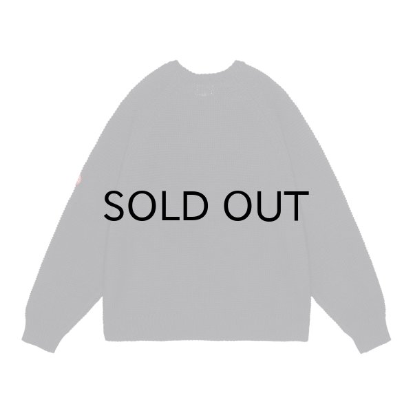 画像2: C.E (RAGLAN SLEEVE COTTON KNIT) BLACK (2)