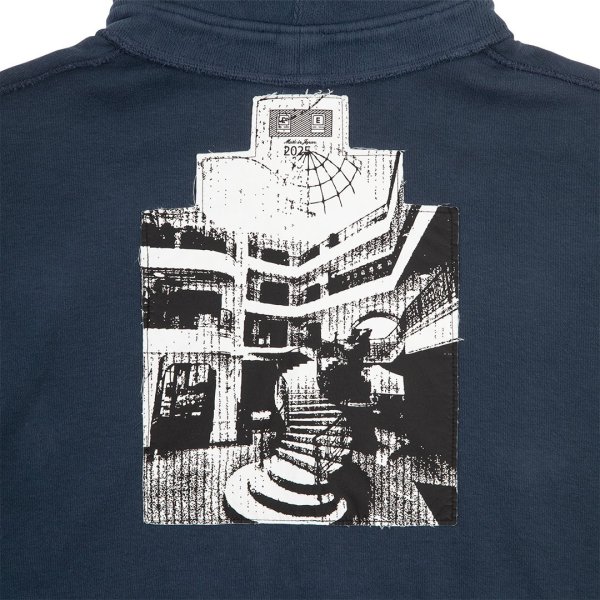 画像4: C.E (NECK SNAP DBL KNIT HOODY) NAVY (4)