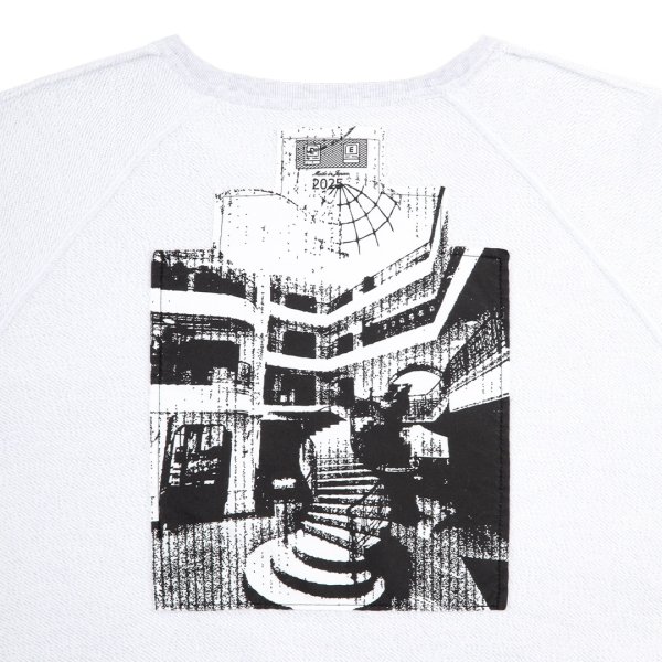 画像3: C.E (HALF PANEL RIB CREW NECK) GREY (3)