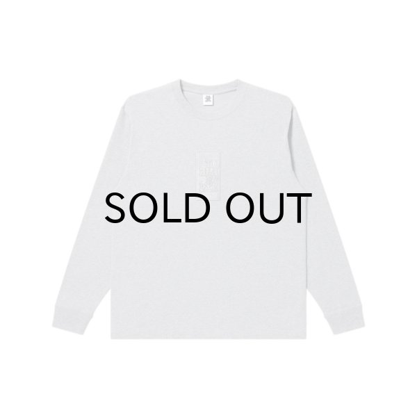 画像1: BLACK EYE PATCH (HWC SAME COLOR EMBROIDERED L/S TEE) H.GRAY (1)