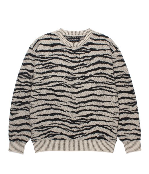 画像1: WACKO MARIA (TIGER MOHAIR CREW NECK SWEATER) IVORY (1)