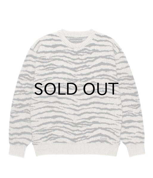 画像1: WACKO MARIA (TIGER MOHAIR CREW NECK SWEATER) IVORY (1)