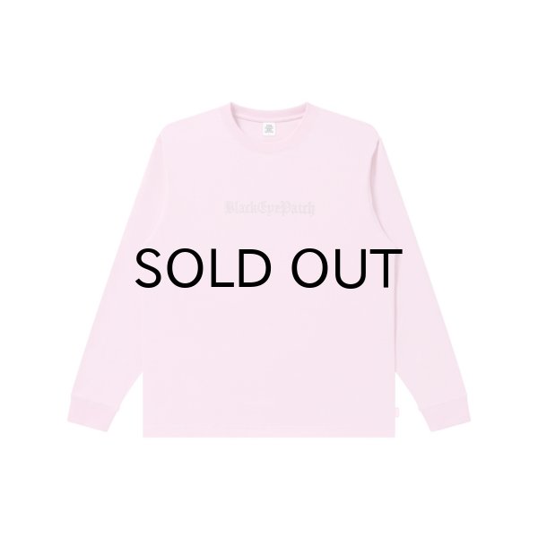 画像1: BLACK EYE PATCH (RHINESTONED OE LOGO L/S TEE) PINK (1)