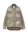 画像1: Maison MIHARA YASUHIRO (Distressed Corduroy Puffer Shirt) KHAKI (1)