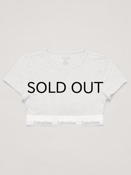 画像1: Calvin Klein (Icon Cotton Modal Tシャツブラレット) GRAY (1)