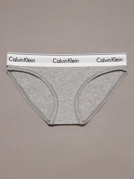 画像1: Calvin Klein (Icon Cotton Modal ビキニショーツ) GRAY (1)