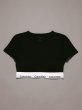 画像1: Calvin Klein (Icon Cotton Modal Tシャツブラレット) BLACK (1)