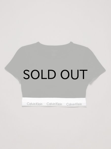 画像1: Calvin Klein (Icon Cotton Modal Tシャツブラレット) BLACK (1)