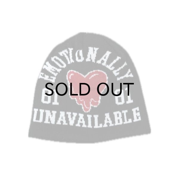 画像1: EMOTIONALLY UNAVAILABLE (EU LOGO BEANIE) BLACK (1)