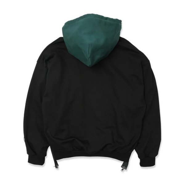 画像2: HOMBRE NINO (VENTILATION PULLOVER HOODIE) BLACK (2)