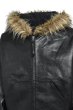 画像3: BREATH (FAUX LEATHER FUR HOODED JACKET) BLACK (3)