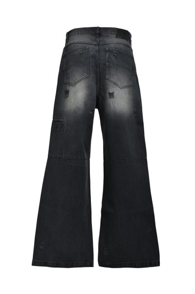 画像2: BREATH (COATING DAMAGE DENIM PANTS) BLACK (2)