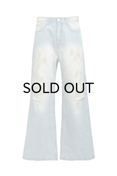 画像1: BREATH (COATING DAMAGE DENIM PANTS) INDIGO (1)