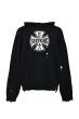 画像1: BREATH (SOUTHSIDE CROSS DAMAGE MOHAIR HOODIE) BLACK (1)