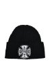 画像1: BREATH (SOUTHSIDE CROSS DAMAGE RIB BEANIE) BLACK (1)