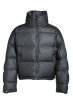 画像1: BREATH (FAUX LEATHER MATTE DOWN JACKET) BLACK (1)