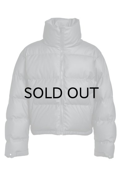 画像1: BREATH (FAUX LEATHER MATTE DOWN JACKET) BLACK (1)