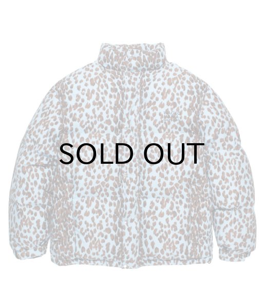 画像1: WACKO MARIA (LEOPARD DOWN JACKET) BLUE (1)