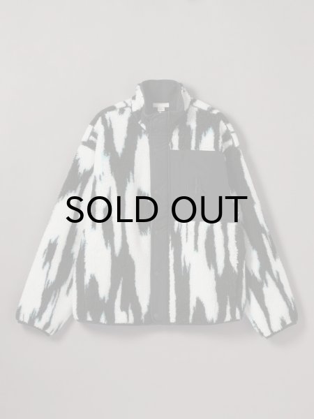 画像1: Calvin Klein (ジャカードシェルパジャケット) BLACK (1)