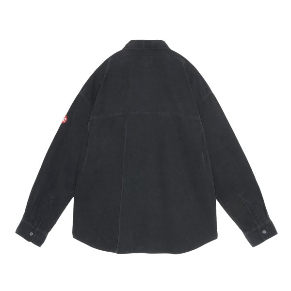 画像2: C.E (OVERDYE CORD DESIGN BIG SHIRT) CHARCOAL (2)