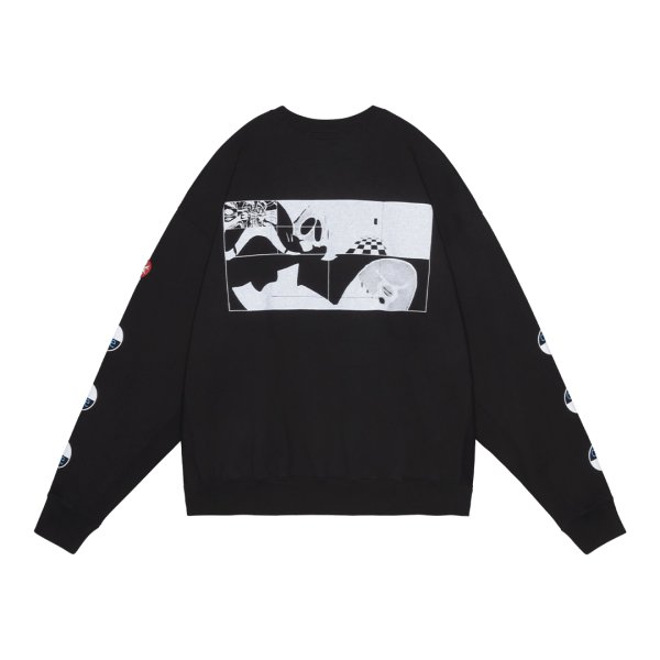 画像2: C.E (Xo RIFF CREW NECK) BLACK (2)