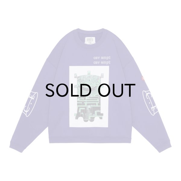 画像1: C.E (SCMCTY LOOSE CREW NECK) PURPLE -30% OFF-  (1)