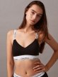 画像2: Calvin Klein (Icon Cotton ライトリーラインド ブラレット) BLACK (2)